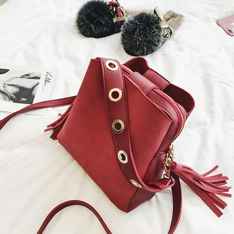 Bolso de hombro vintage para mujer