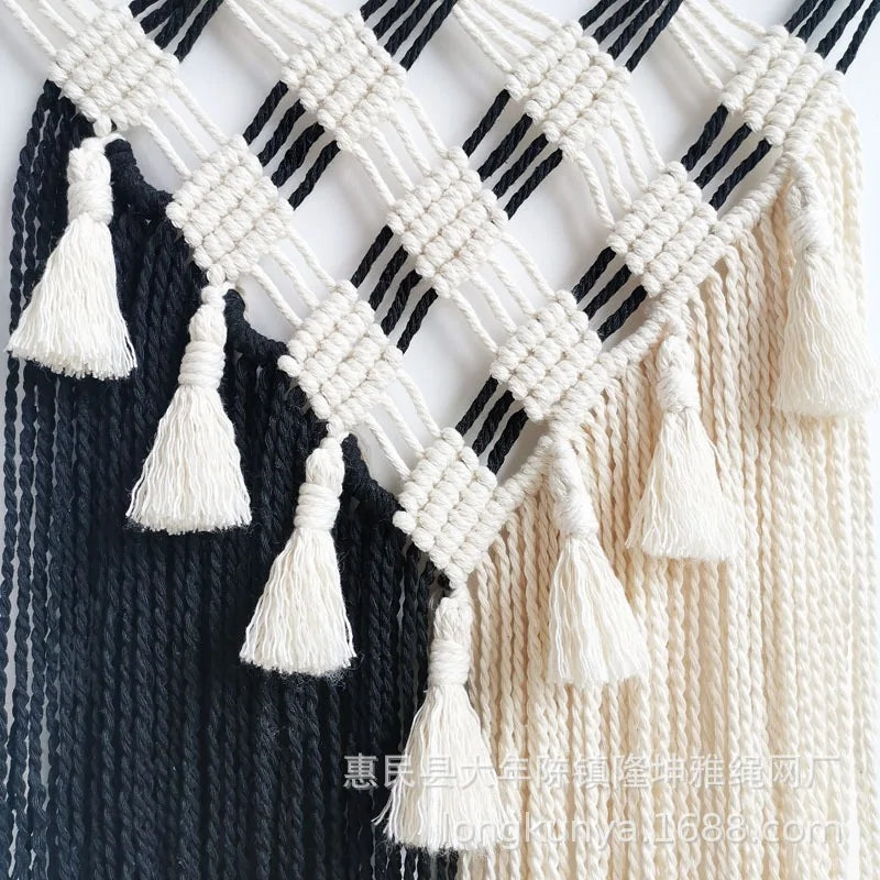 Tapiz de pared de macramé boho