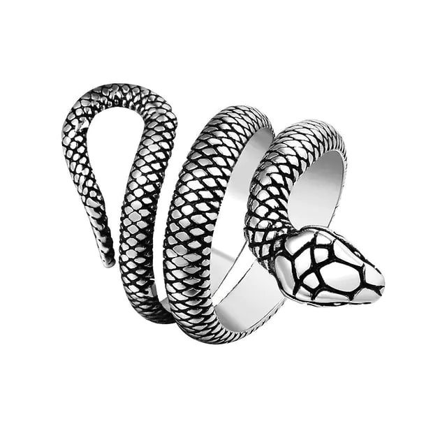 Anillo Retro Mitología Nórdica Hombres Ouroboros