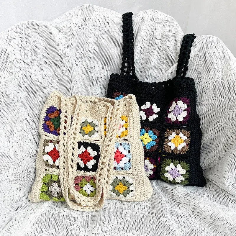 Bolso de mano tejido boho