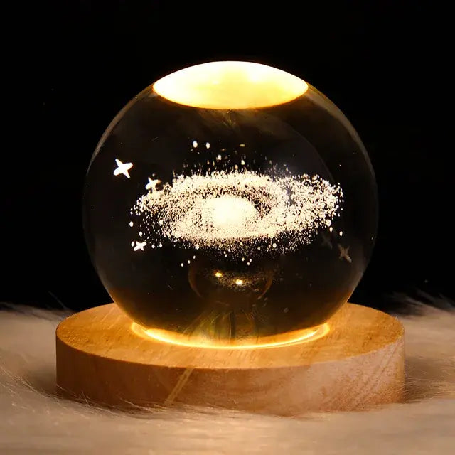 Luces nocturnas Galaxy Astronaut Crystal Ball