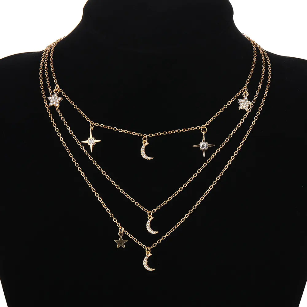 Collar Colgante de Cristal Vintage