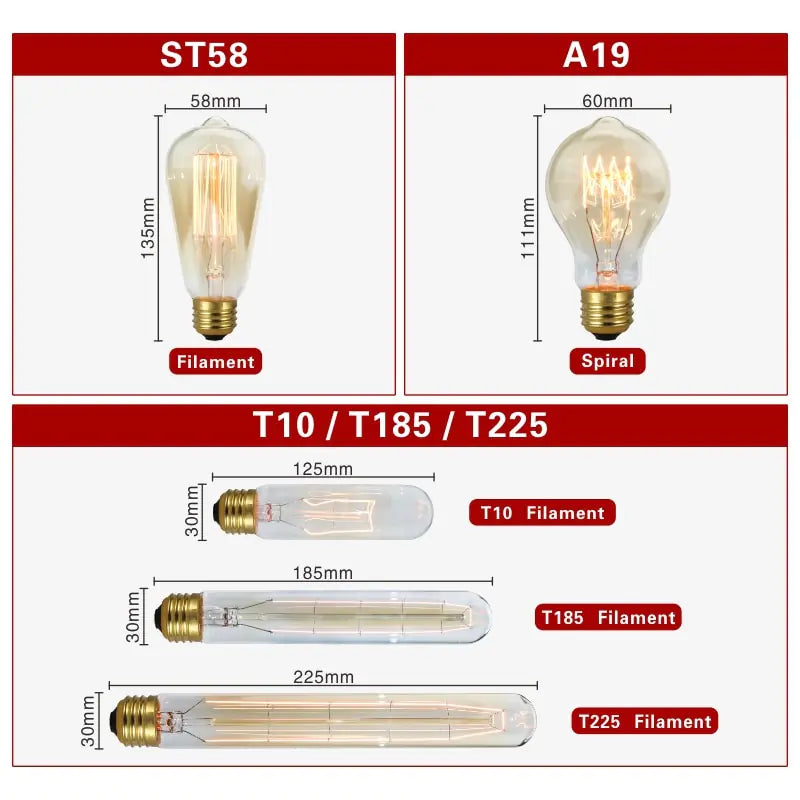 Bombilla Edison Retro