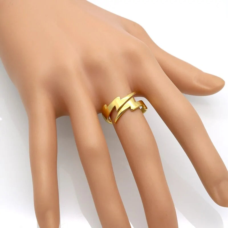 Anillo pequeño relámpago : Joyería vintage moderna para mujer