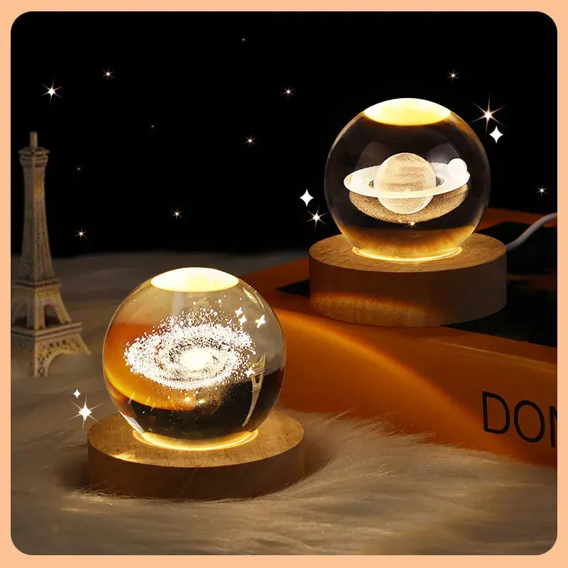 Luces nocturnas Galaxy Astronaut Crystal Ball