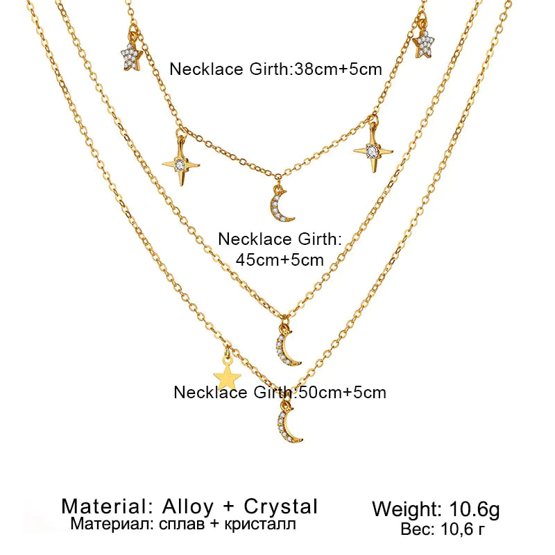 Collar Colgante de Cristal Vintage