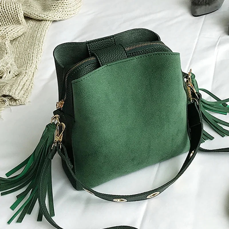 Bolso de hombro vintage para mujer