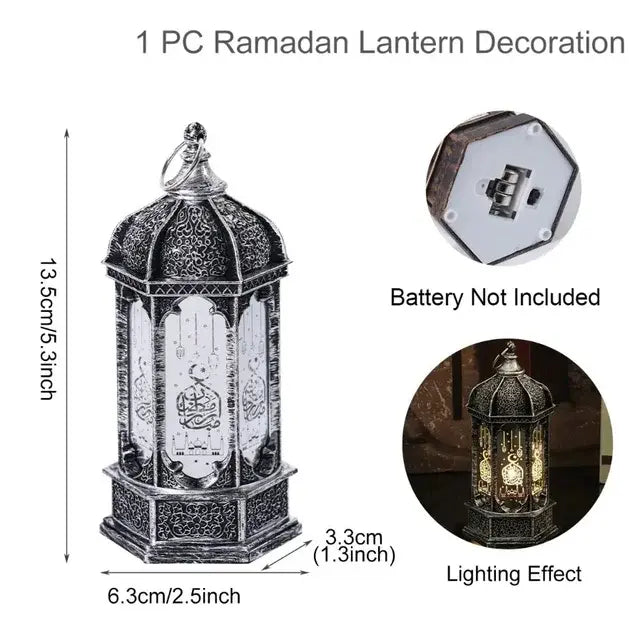 Luces de viento de Ramadán para la decoración del hogar