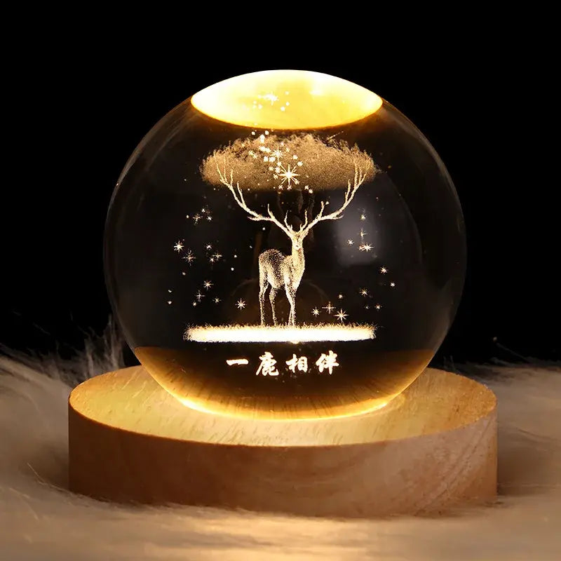 Luces nocturnas Galaxy Astronaut Crystal Ball