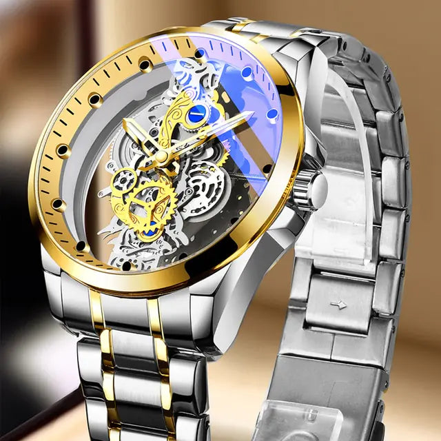 Reloj Skeleton Vintage para hombre