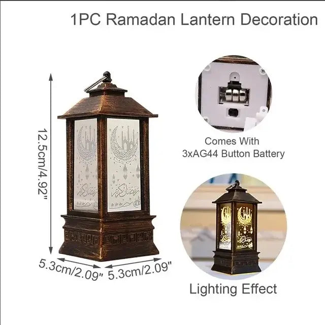 Luces de viento de Ramadán para la decoración del hogar