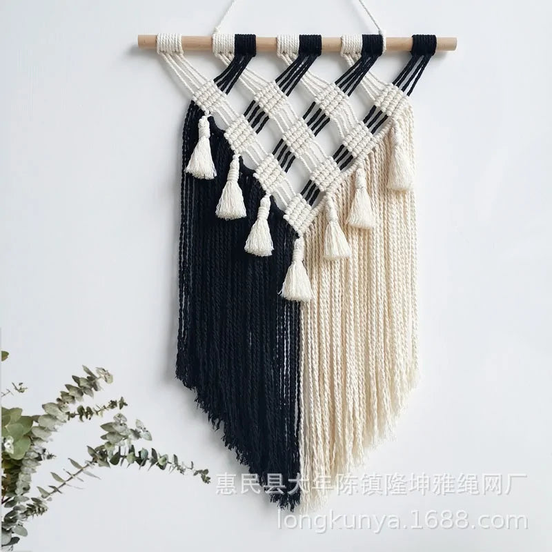 Tapiz de pared de macramé boho