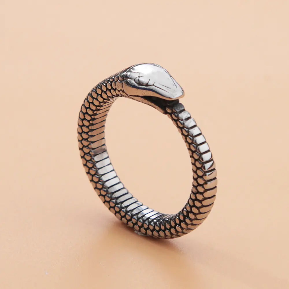 Anillo Retro Mitología Nórdica Hombres Ouroboros