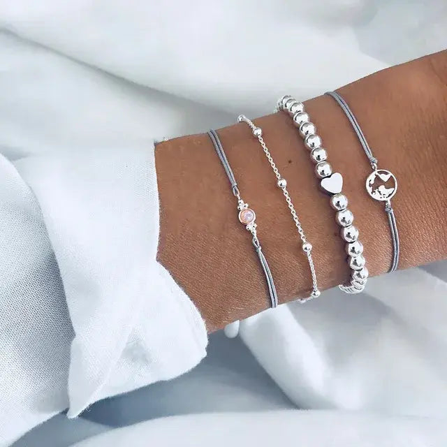 Conjuntos de pulseras y brazaletes geométricos boho