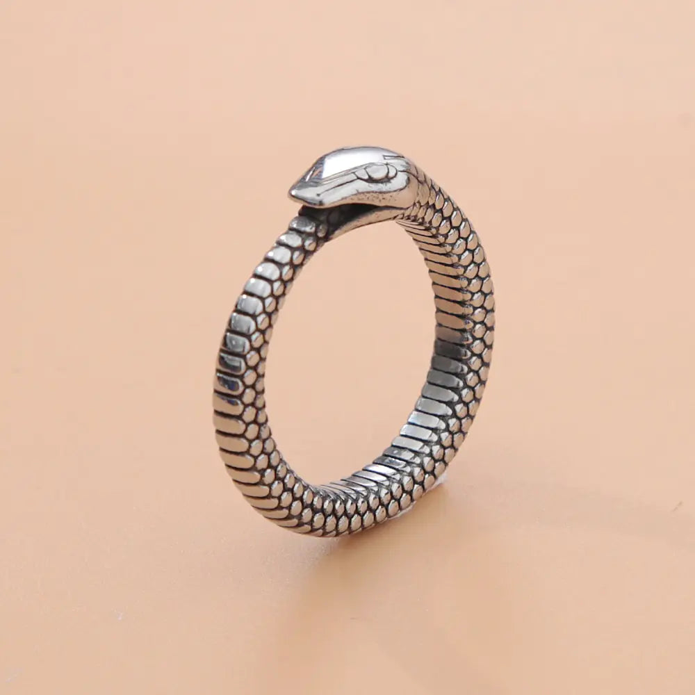 Anillo Retro Mitología Nórdica Hombres Ouroboros