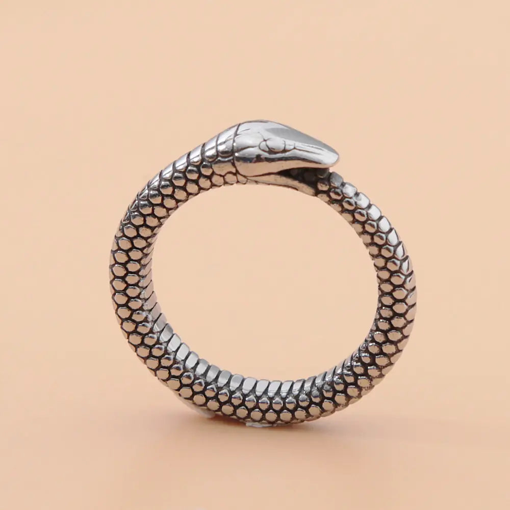 Anillo Retro Mitología Nórdica Hombres Ouroboros