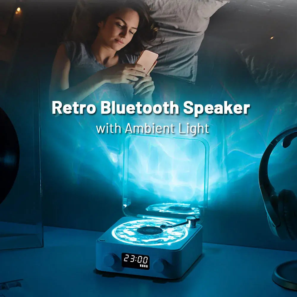 Mini altavoz Bluetooth retro de ruido blanco