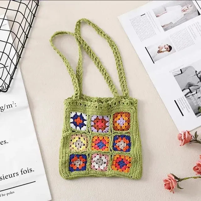 Bolso de mano tejido boho