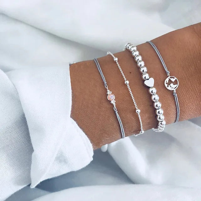 Conjuntos de pulseras y brazaletes geométricos boho