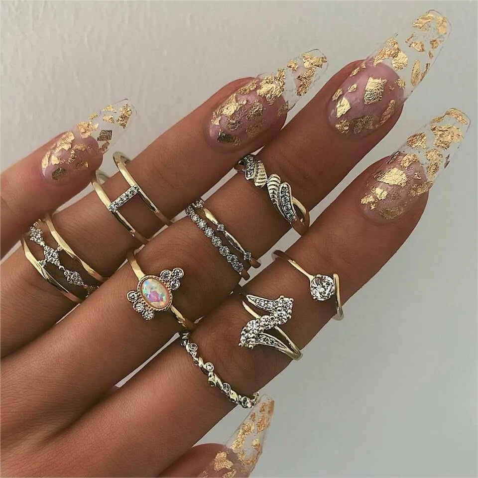 Anillos Mixtos Vintage para Mujer