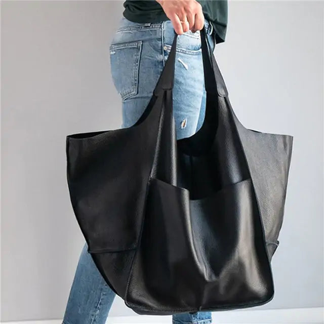 Bolso de hombro de lujo retro: bolso de cuero PU casual