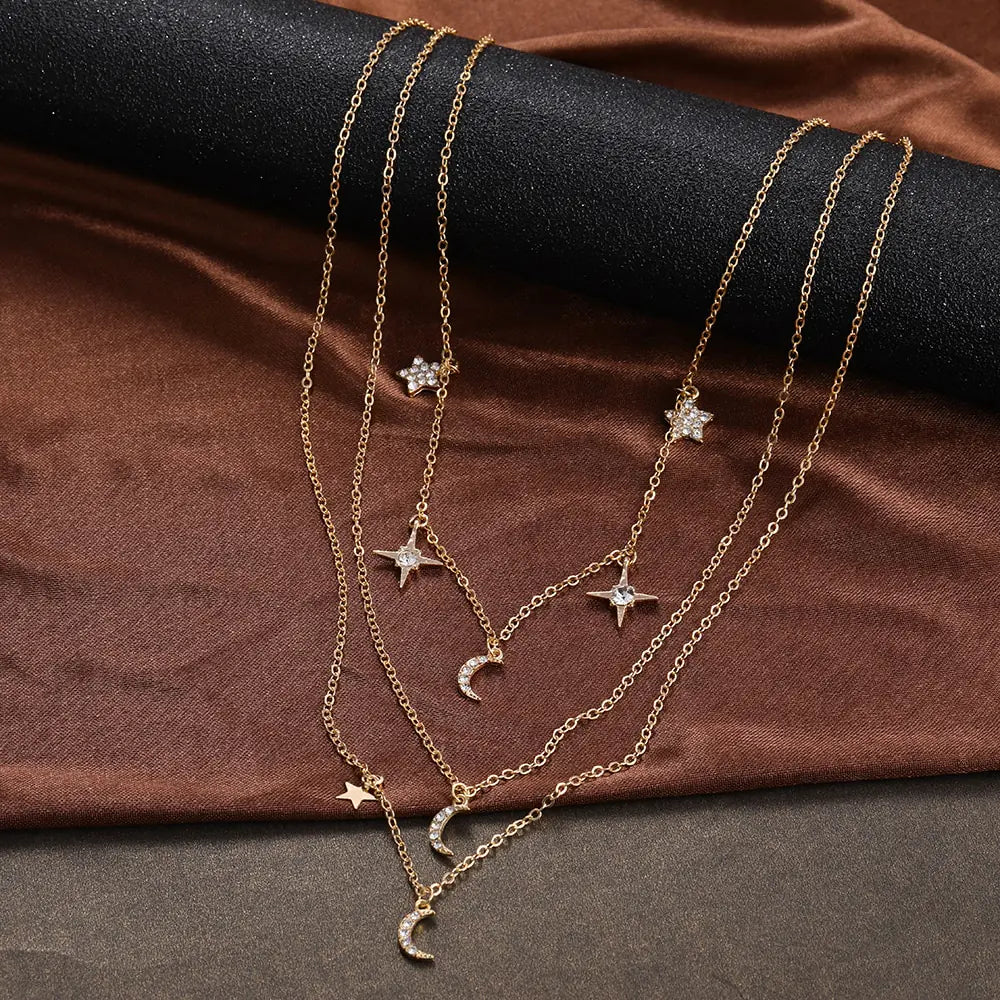 Collar Colgante de Cristal Vintage