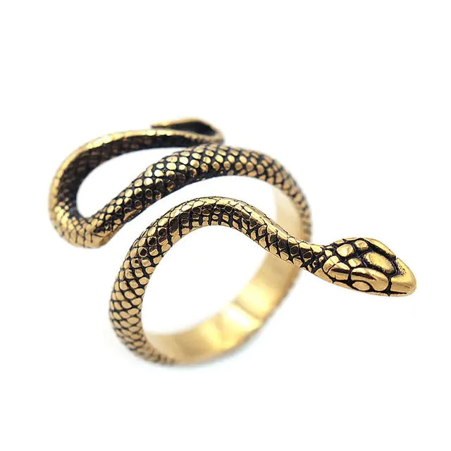 Anillo Retro Mitología Nórdica Hombres Ouroboros