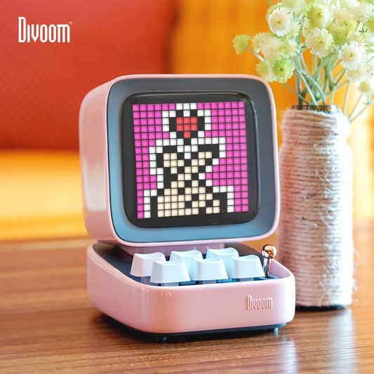 Divoom Ditoo Retro Pixel Art Altavoz Portátil Bluetooth y Despertador