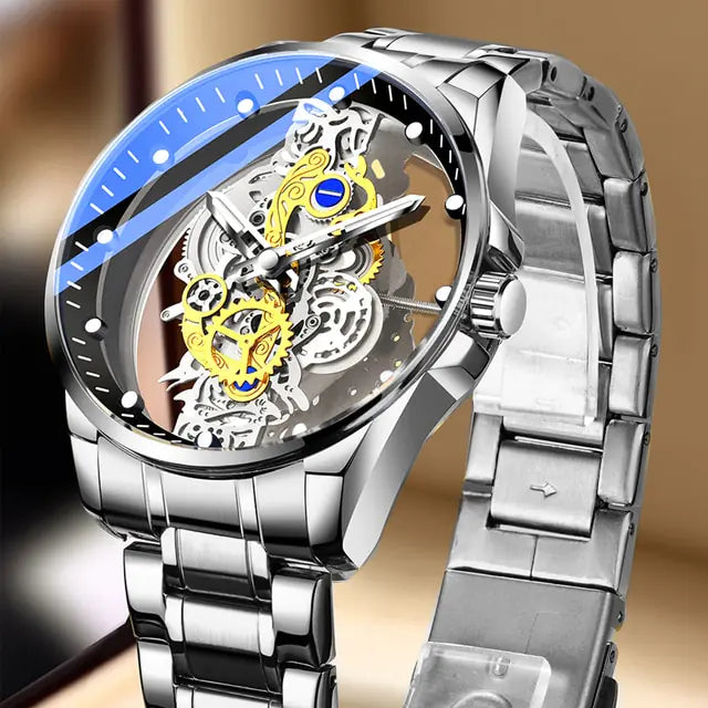 Reloj Skeleton Vintage para hombre