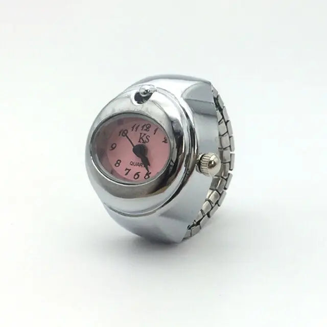 Anillo de reloj de cuarzo elástico Vintage Punk