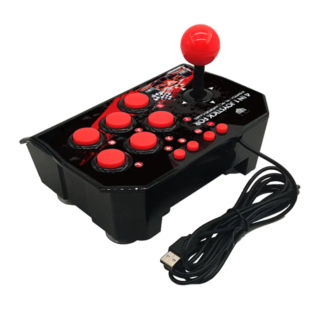 Joystick de juego con cable USB 4 en 1 Arcade retro