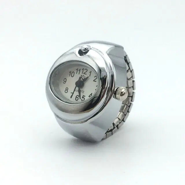 Anillo de reloj de cuarzo elástico Vintage Punk