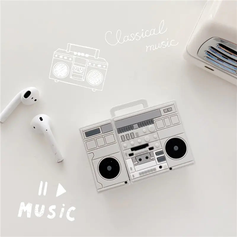 Genial estuche 3D Retro Radio AirPods