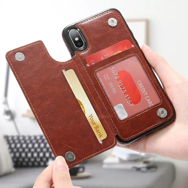 Funda para Móvil de Piel Retro