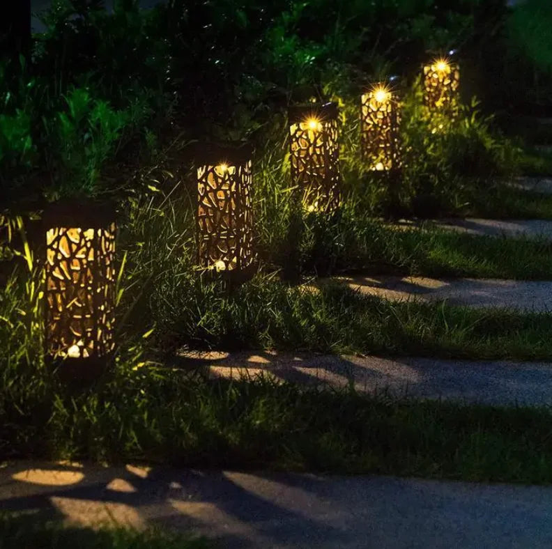 Luz de jardín vintage impermeable alimentada por energía solar