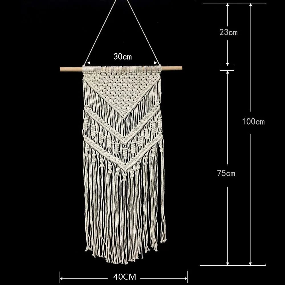 Colgante De Pared De Macramé Boho Art Decor