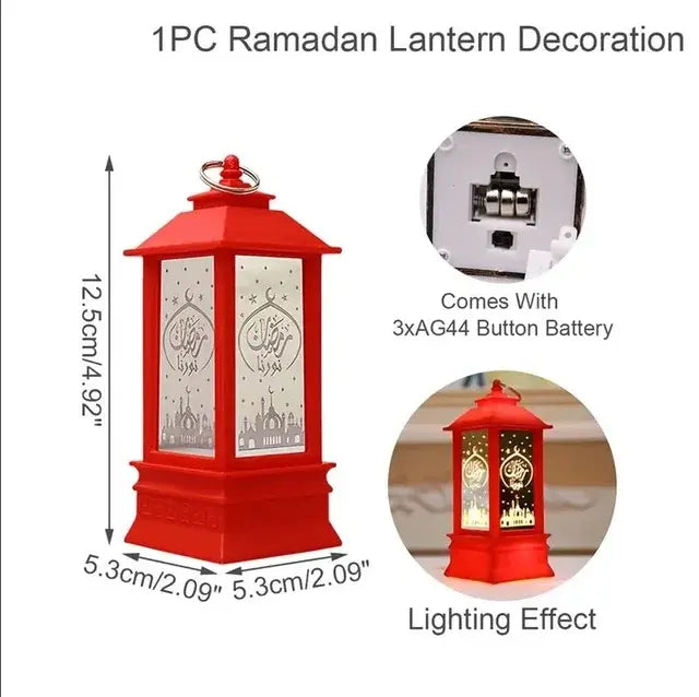 Luces de viento de Ramadán para la decoración del hogar