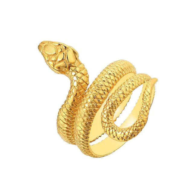 Anillo Retro Mitología Nórdica Hombres Ouroboros