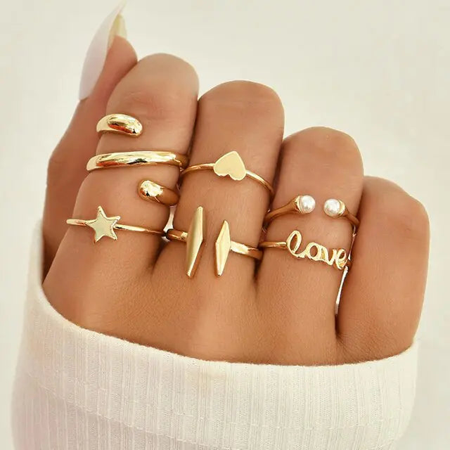 Conjunto de Anillos Boho
