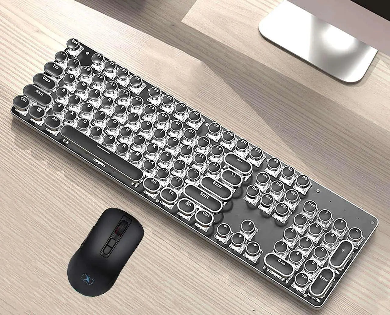 Teclado Bluetooth de máquina de escribir retro 2