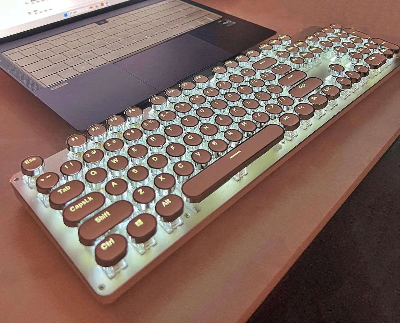 Teclado Bluetooth de máquina de escribir retro 2